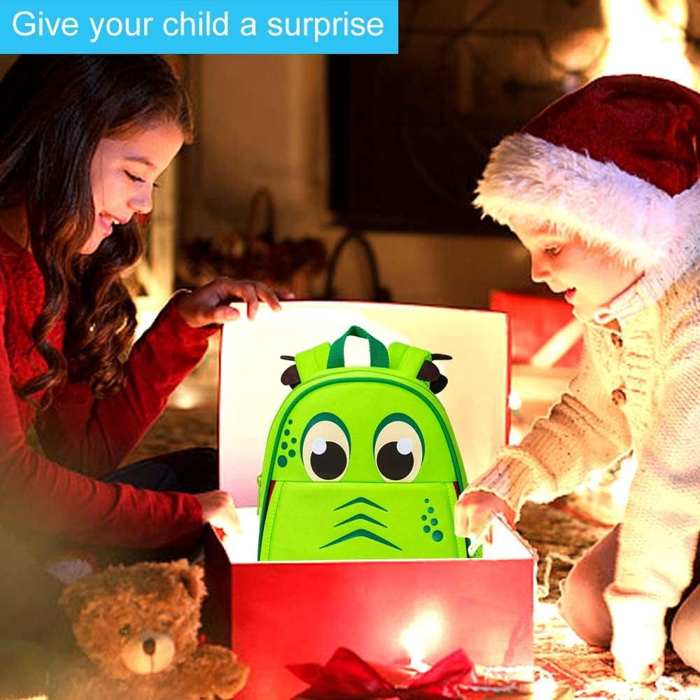 Toddler Backpack Leash, 9.5" Safety Harness Dinosaur Bag - Removable Tether