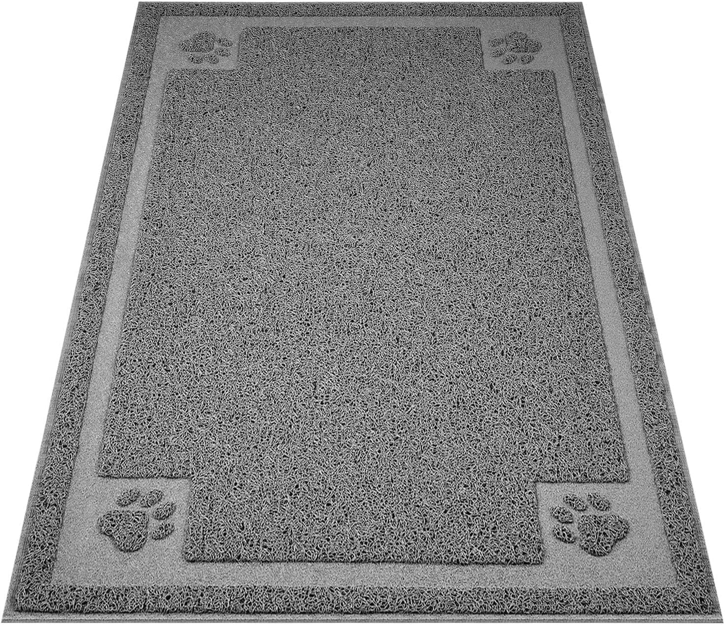 Large Cat Litter Mat Trapper 35"×23" Traps Litters from Box and Paws Scatter Control for Folding Trapping Mat Soft for Floor on Sensitive Kitty Paws Easy to Clean