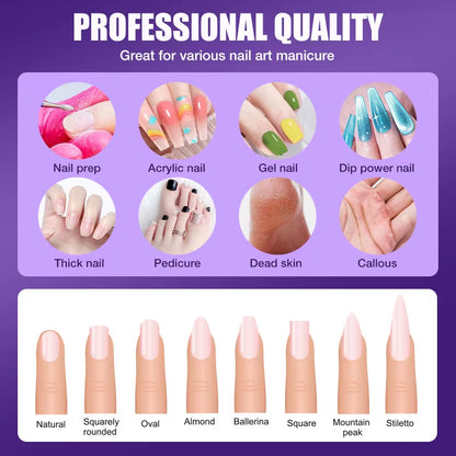 Ceramic Nail Drill Bit Milling Cutter for Manicure Pedicure Nail Files Buffer Nail Art Equipment Accessory