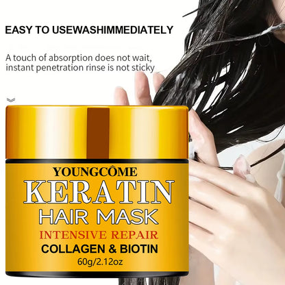 Hair Repairs Hair Mask Biotin Collagen Keratin Treatment Hairs Conditioner Hair Essential Oil Nourishing for Dry Damaged