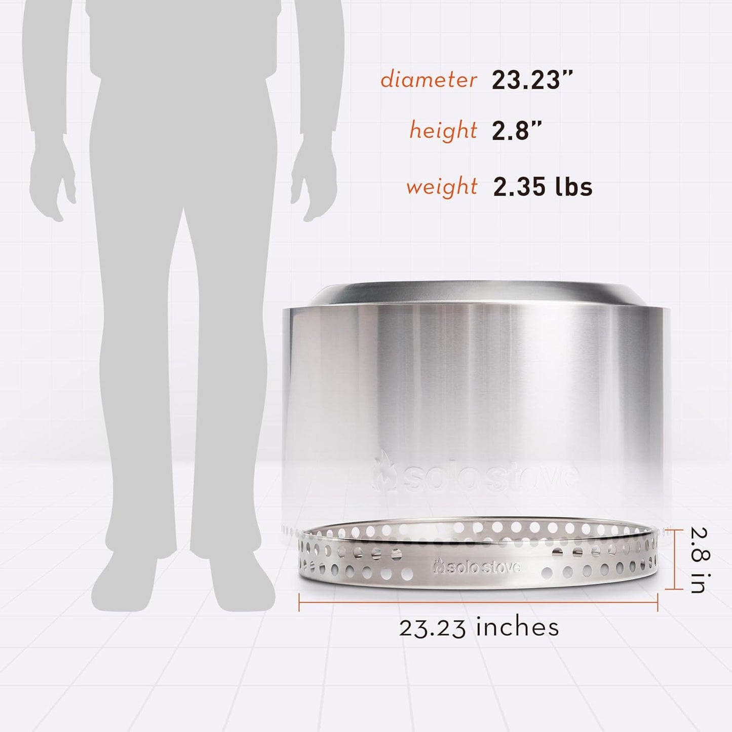 Yukon Stand - Durable 304 Stainless Steel, Heat-Resistant, Portable Elevated Fire Pit Accessory for Safe Use on Decks and Camping - Ideal for Smokeless Fire Pits and Outdoor Fireplaces