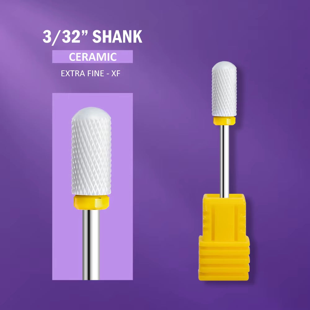 Ceramic Nail Drill Bit Milling Cutter for Manicure Pedicure Nail Files Buffer Nail Art Equipment Accessory