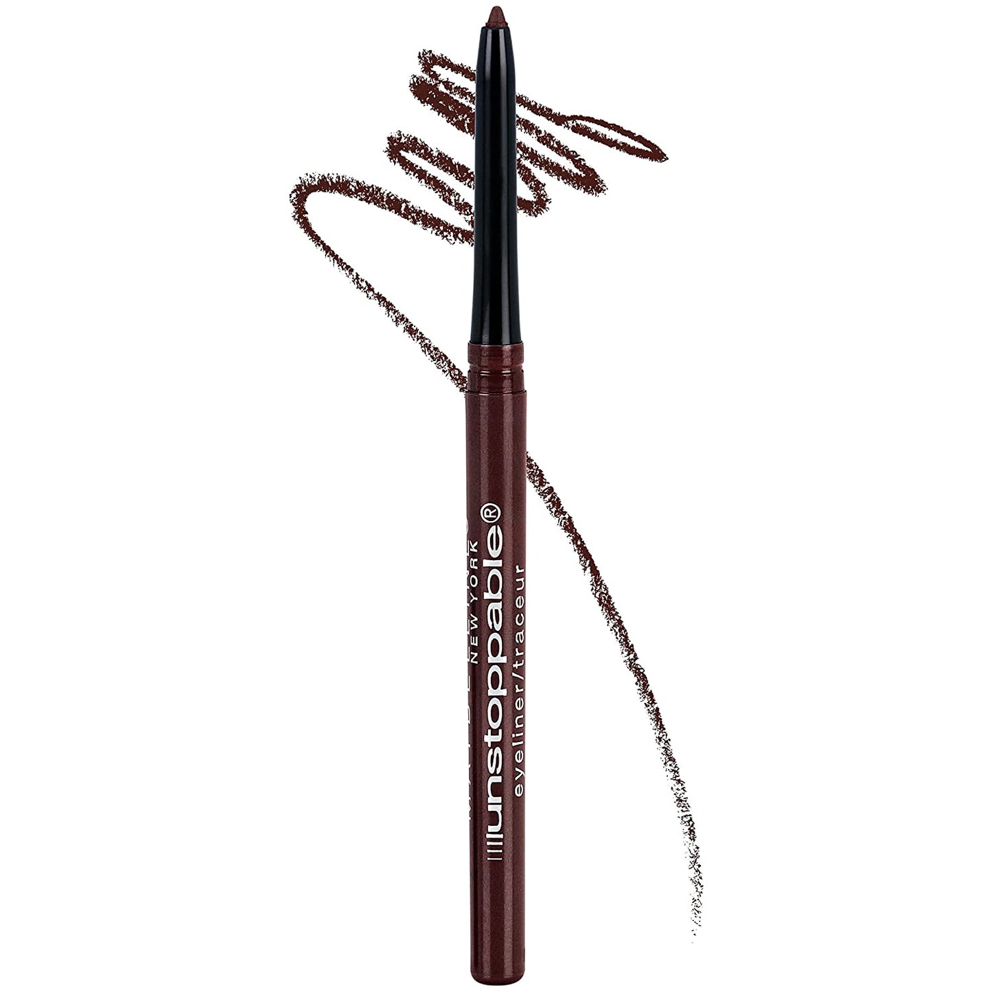 Unstoppable Waterproof Mechanical Brown Eyeliner Pencil, Easy to Apply, Smooth Glide, up to 24 Hour Wear, Cinnabar
