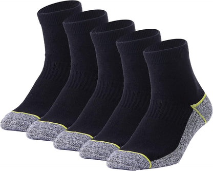 Copper Infused Quarter Socks Improve Foot Health Odor Control with Moisture Wicking Durable Comfortable Fit