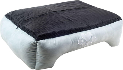 Orthopedic Rectangle Bolster Pet Bed,Dog Bed, Medium 25X21 Inches Blue, by , Blue with Orthopedic Insert. (HCT-ORT-BLUE)