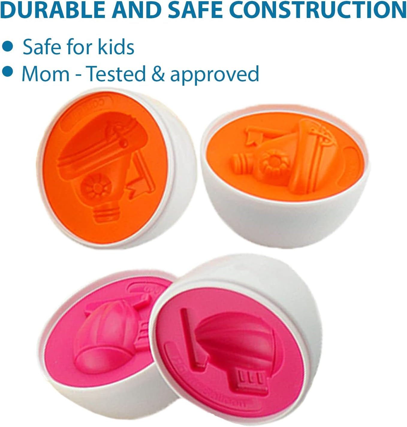 12 PCS Vehicle Car Egg Matching Toy with Holder – STEM Easter Eggs, Educational Shape & Color Puzzle, Plastic Easter Eggs, Easter Basket Stuffers, Easter Gifts for Kids & Toddlers